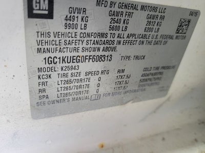 2015 Chevrolet Silverado 2500HD Work Truck