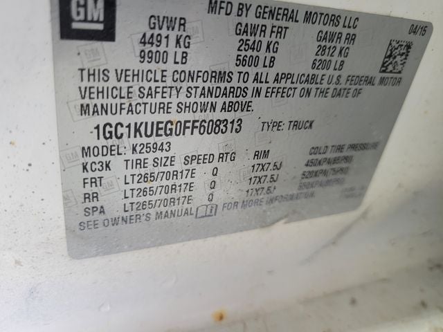 2015 Chevrolet Silverado 2500HD Work Truck