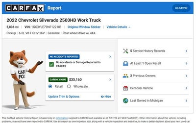 2022 Chevrolet Silverado 2500HD Work Truck