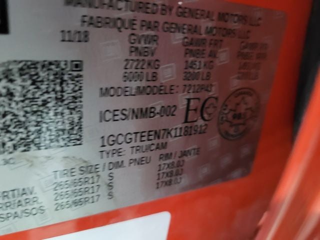 2019 Chevrolet Colorado ZR2