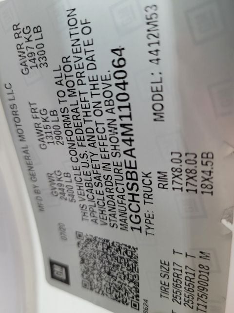 2021 Chevrolet Colorado Work Truck