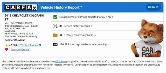 2018 Chevrolet Colorado Z71