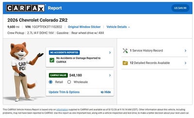 2026 Chevrolet Colorado ZR2