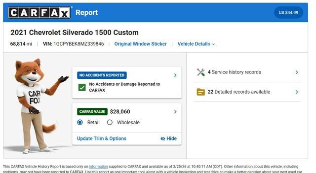 2021 Chevrolet Silverado 1500 Custom