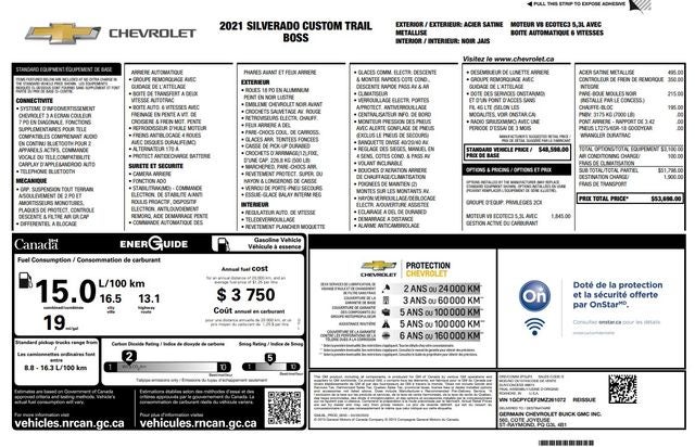 2021 Chevrolet Silverado 1500 Custom Trail Boss