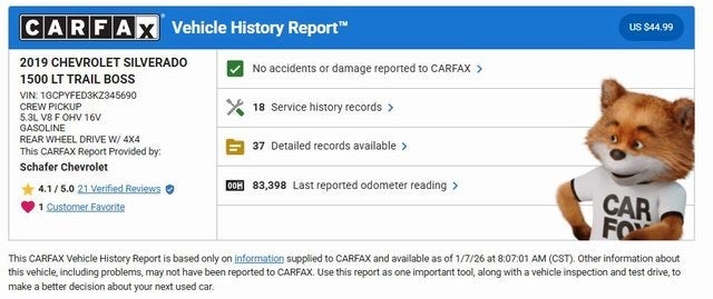 2019 Chevrolet Silverado 1500 LT Trail Boss