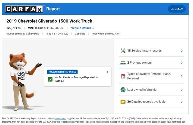 2019 Chevrolet Silverado 1500 WT