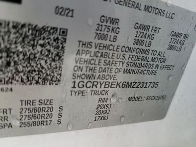 2021 Chevrolet Silverado 1500 Custom