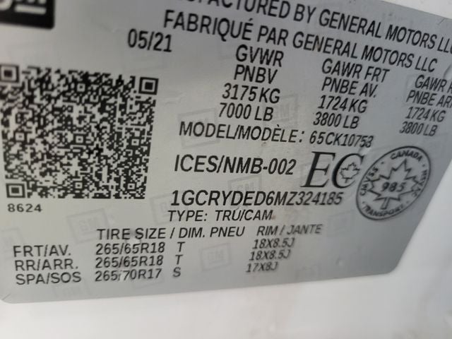 2021 Chevrolet Silverado 1500 LT LT1