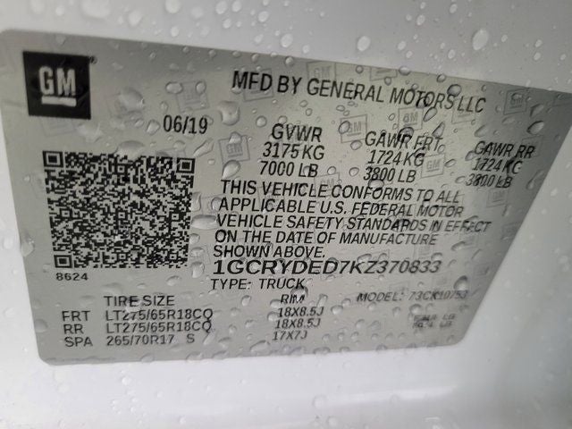 2019 Chevrolet Silverado 1500 LT