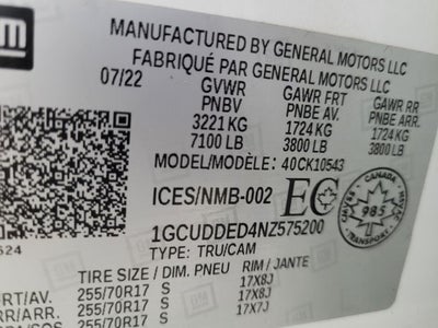 2022 Chevrolet Silverado 1500 LT LT1