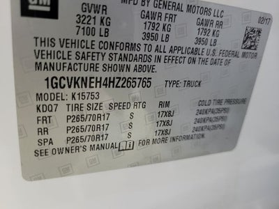 2017 Chevrolet Silverado 1500 WT