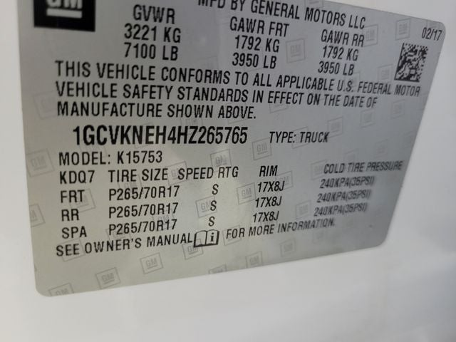 2017 Chevrolet Silverado 1500 WT