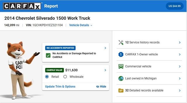 2014 Chevrolet Silverado 1500 Work Truck