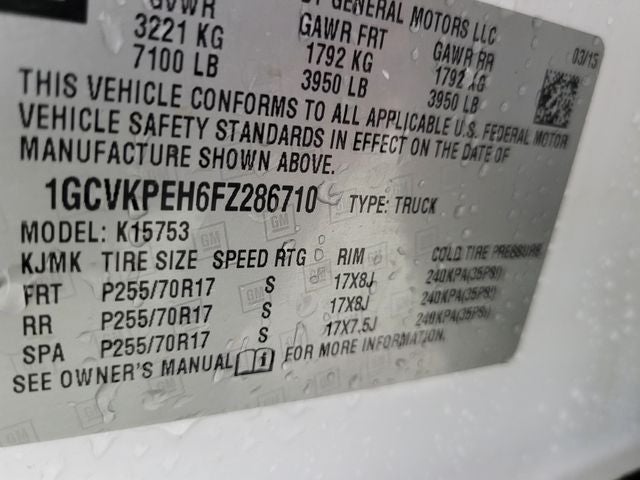 2015 Chevrolet Silverado 1500 WT