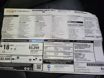 2018 Chevrolet Silverado 1500 LT LT2
