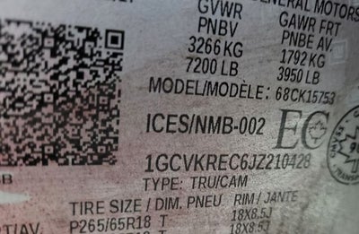 2018 Chevrolet Silverado 1500 LT