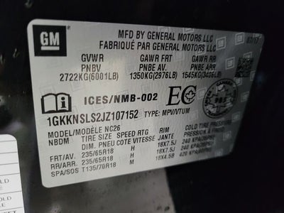 2018 GMC Acadia SLE-2