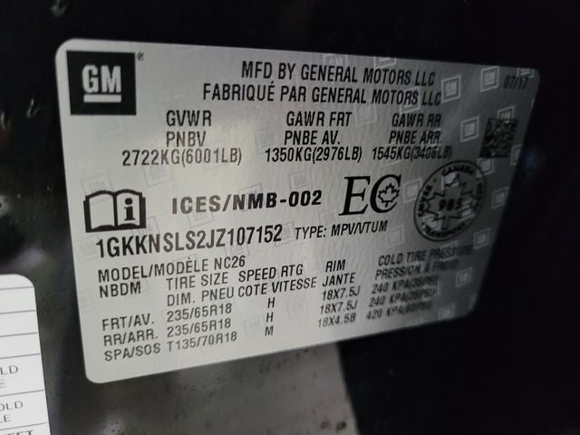 2018 GMC Acadia SLE-2