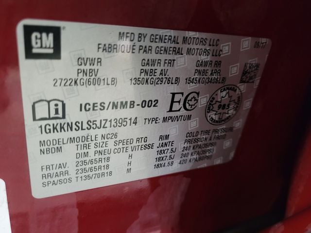 2018 GMC Acadia SLE-2