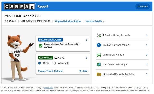 2023 GMC Acadia SLT