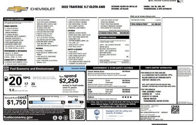2022 Chevrolet Traverse LT 1LT