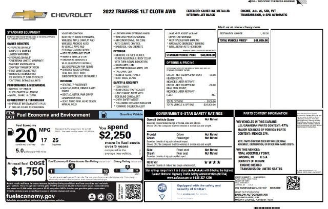 2022 Chevrolet Traverse LT 1LT