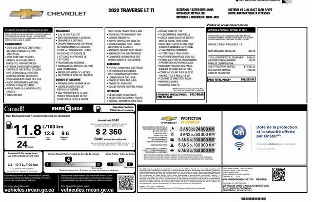 2022 Chevrolet Traverse LT 1LT
