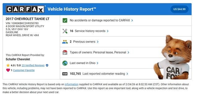 2017 Chevrolet Tahoe LT