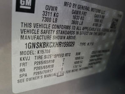 2017 Chevrolet Tahoe LT