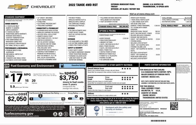2022 Chevrolet Tahoe RST
