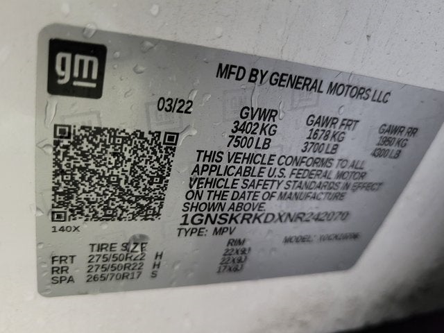 2022 Chevrolet Tahoe RST