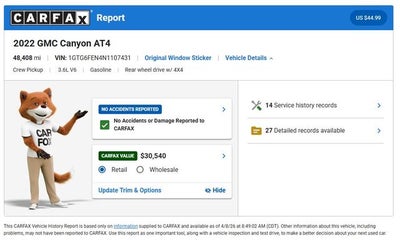 2022 GMC Canyon AT4 w/Cloth