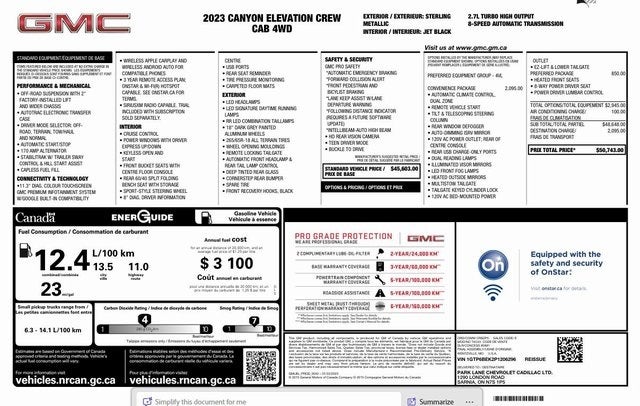 2023 GMC Canyon Elevation