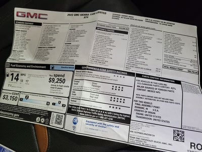 2022 GMC Sierra 1500 Limited AT4