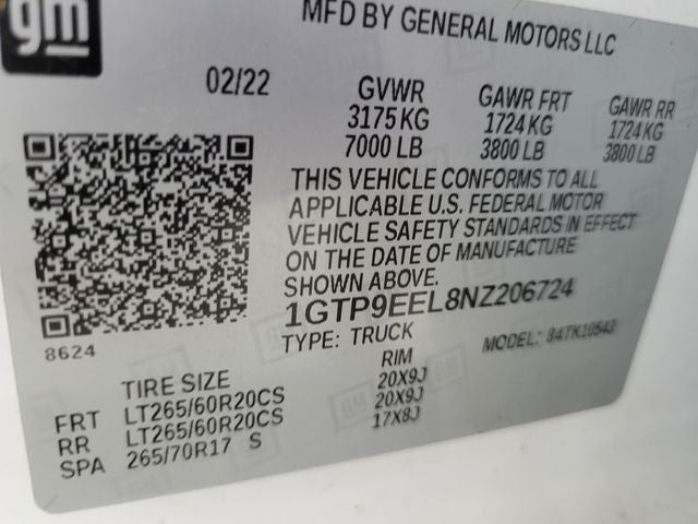 2022 GMC Sierra 1500 Limited AT4