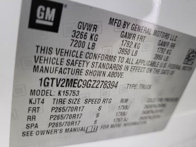 2016 GMC Sierra 1500 SLE