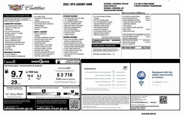 2021 Cadillac XT4 Luxury