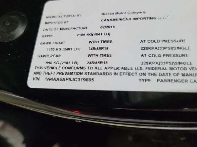 2018 Nissan Maxima 3.5 SL