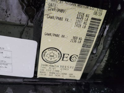 2020 Nissan Altima 2.5 SV