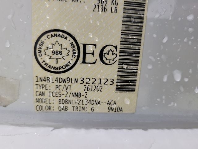 2020 Nissan Altima 2.5 SV