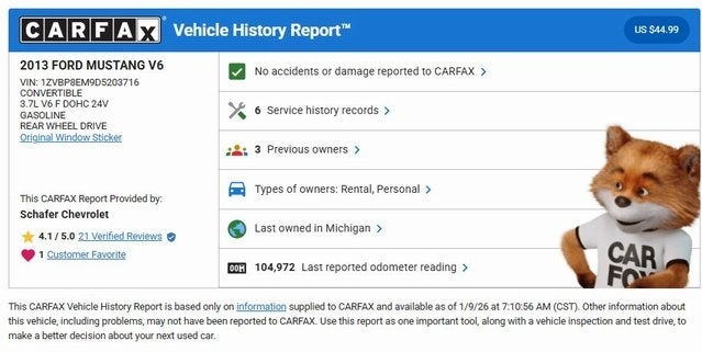 2013 Ford Mustang V6