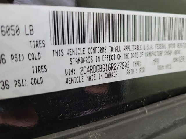 2016 Dodge Grand Caravan AVP