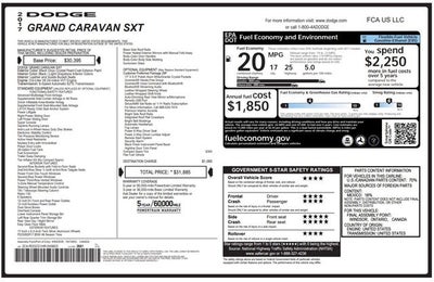2017 Dodge Grand Caravan SXT
