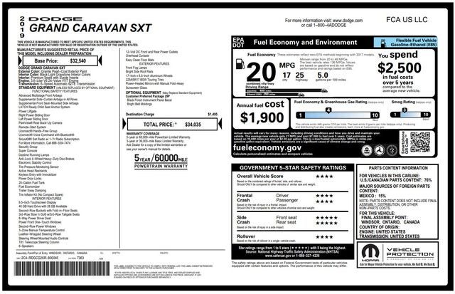 2019 Dodge Grand Caravan SXT