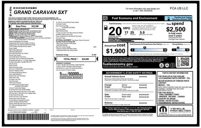 2019 Dodge Grand Caravan SXT