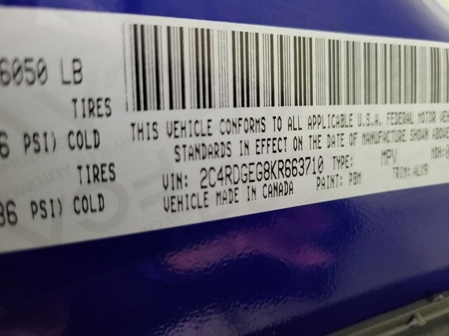 2019 Dodge Grand Caravan GT