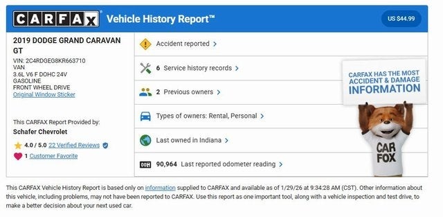 2019 Dodge Grand Caravan GT