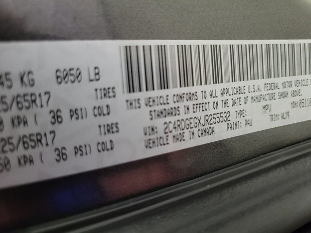 2018 Dodge Grand Caravan GT