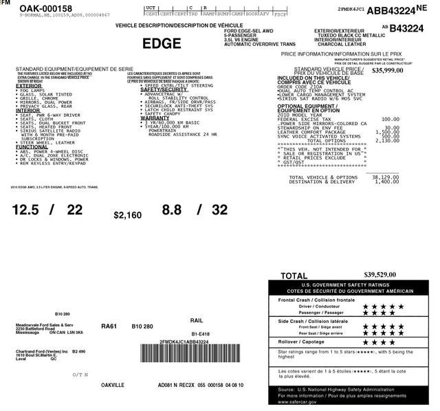 2010 Ford Edge SEL